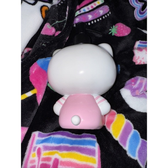 Nwt Sanrio Hello Kitty Ceramic Hand Soap Dispenser Lotion Pump Pink Stripe Bow - Picture 5 of 6